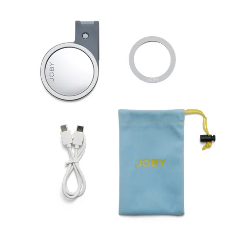 Joby Ringlicht Beamo MagSafe - Grau - Farbtemperatur Kelvin: 5600 K - Lichtfarbe: Tageslichtweiss (Kaltweiss) - Leuchtenfarbe: Grau
