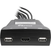 Inter-Tech KVM Switch LS-21HA HDMI, 2 Port, Kunststoff retail
