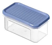 Rotho Vorratsdose Domino 0.5 l, Blau/Transparent - Produkttyp: Vorratsdose - Materialtyp: Kunststoff - Material: Polypropylen (PP) - Detailfarbe: Transparent - Blau - Spülmaschinenfest: Ja - Set: Nein