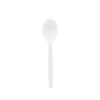 Weita Einweg-Kaffeelöffel 12.5 cm 50 Stück Weiss - Produkttyp: Einweg-Kaffeelöffel - Materialtyp: Biokunststoff - Material: Polylactid Acid (PLA) - Detailfarbe: Weiss - Länge: 12.5 cm
