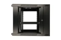 Extralink 6U 600X600 AZH WALL-MOUNTED RACKMOUNT CABINET SWING TYPE BLACK Rack monté sur le mur Noir