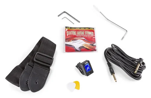 MAX E-Gitarre GigKit Sunburst - Gitarrenkoffer / Gigbag: Gigbag - Hals: Sperrholz - Tonabnehmerbestückung: Keine Angabe - Gitarrensteg: Keine Angabe - Leistung AMP: 0 W - Set: Ja