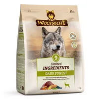 Wolfsblut Trockenfutter Adult Dark Forest 1 kg - Tierbedürfnis: Kein besonderes Bedürfnis - Geschmacksrichtung: Wild - Zertifikate: Keine Zertifizierung - Fleischsorte: Wild - Packungsgrösse: 1 kg - Futtereigenschaft: Getreidefrei
