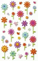 Clairefontaine Motivsticker 3D Blumen - Motiv: Blumen/Gärten