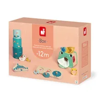 Janod Beschäftigungsspielzeug Box 12 Monate - Altersempfehlung ab: 1 Jahr - Material: FSC®-Holz - Eigenschaften: Keine Eigenschaft - Zertifikate: Keine Zertifizierung - Detailfarbe: Mehrfarbig