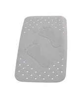 Ridder Badewanneneinlage Plattfuss Grau - Breite: 38 cm - Länge: 72 cm - Detailfarbe: Grau - Detailmaterial: Polyvinylchlorid (PVC) - Grundmaterial: Kunststoff