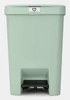 Brabantia Recyclingbehälter StepUp 25 l, Grün - Material: Recycling Kunststoff - Fassungsvermögen: 25 l - Anzahl Behälter: 1 - Detailfarbe: Grün - Form: Eckig
