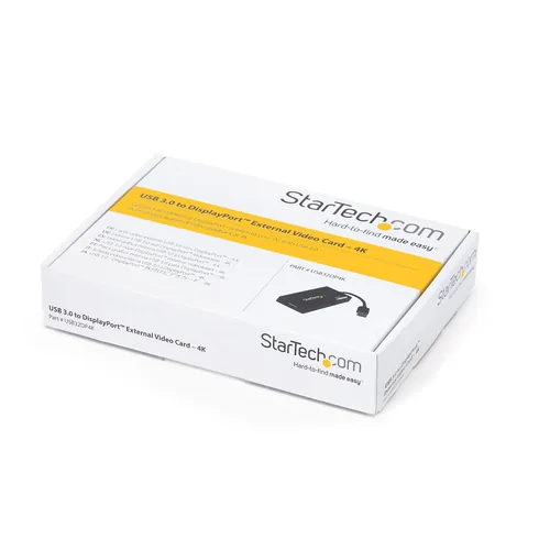 StarTech.com USB 3.0 to DisplayPort Adapter - DisplayLink Certified - 4K 30Hz