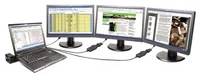 Lenovo USB 3.0 - DVI/VGA adaptateur graphique USB 2048 x 1152 pixels Noir