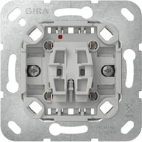 GIRA Einsatz Wipptaster 10 A 250 V~ Schließer 1-polig mit sep. Meldekontakt Rocker switch 1P Chrome, Grey