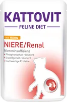 Kattovit Nassfutter Niere/Renal Huhn, 85 g - Tierbedürfnis: Nieren & Harnwege - Geschmacksrichtung: Geflügel - Zertifikate: Keine Zertifizierung - Fleischsorte: Huhn - Futtereigenschaft: Eiweissreduziert - Produkttyp: Alleinfutter
