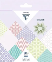 Clairefontaine Bastelpapier Origami Papier Frühling, 60 Blatt - Papierformat: 15 x 15 cm - Selbstklebend: Nein - Papierfarbe: Violett - Mehrfarbig - Rosa - Papiertyp: Bastelpapier - Mediengewicht: 70 g/m² - Verpackungseinheit: 60 Stück