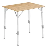 Outwell Campingtisch Custer S, Aluminium / Bambus - Anzahl Personen: 4 - Tischart: Beistelltisch - Tiefe: 50 cm - Breite: 65 cm - Höhe: 56 cm - 65 cm - Höhenverstellbar: Ja