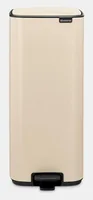 Brabantia Treteimer Bo 30 l, Beige - Fassungsvermögen: 30 l - Anzahl Behälter: 1 - Detailfarbe: Beige - Form: Eckig - Material: Stahl