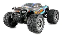 Amewi Monster Truck M-Land, Blau RTR, 1:16 - Fahrzeugtyp: Monster Truck - Antrieb: 4x4 - Antriebsart: Elektro Brushed - Modellausführung: RTR (Ready to Run) - Benötigt zur Fertigstellung: Batterien für Sender - Detailfarbe: Blau