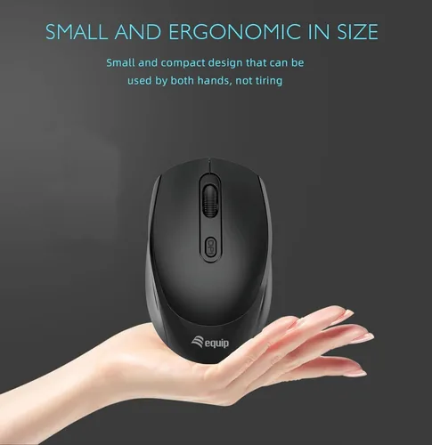 Equip Kompaktmaus Wireless Dual Mode 4Btn LR schwarz