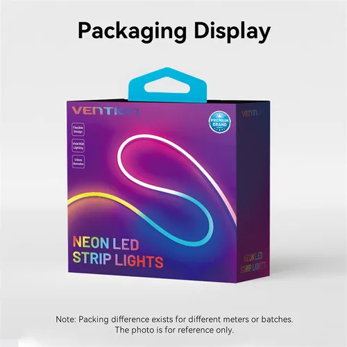 Vention Silicone Neon LED strip with remote control, 12V, 2m