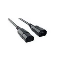 BACHMANN Power Cord C14 to C13 -  1.5m -  black -  Extension Cable