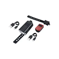 BBB Velolampe Lichtset Stud50 Strap 200 - Betriebsart: Akkubetrieb - Lichtfarbe: Rot - Weiss - Montageart: Schraubklemme - Leuchten Kategorie: Rücklicht - Vorderlicht - Leuchtmittel: LED - Lichtstärke: 200 lm