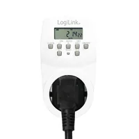 Logilink Zeitschaltuhr, Digitaler Timer, Weiss