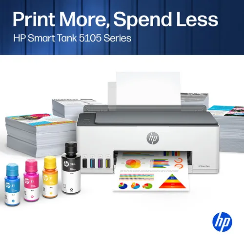 HP Smart Tank 5105 All-in-One Printer Thermal Inkjet A4 4800 x 1200 DPI 12 Seiten pro Minute WLAN
