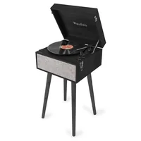 Audizio Plattenspieler mit Bluetooth Fremont Schwarz - Detailfarbe: Schwarz - Plattenspieler Antriebsart: Riemenantrieb - Platte Geschwindigkeit: 33? U/min - 45 U/min - 78 U/min - Tonabnehmer: Dabei - Tonarm: S-Form - Anwender: HiFi