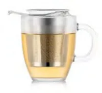 Bodum YO-YO tea maker 0.35 L Bordeaux, Stainless steel, White