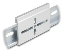 DELOCK Aluminium Montageclip für Hutschiene 70x47,8mm silber