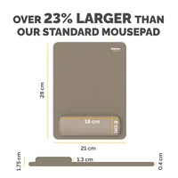 Fellowes Breyta 100142564 mouse pad Sand