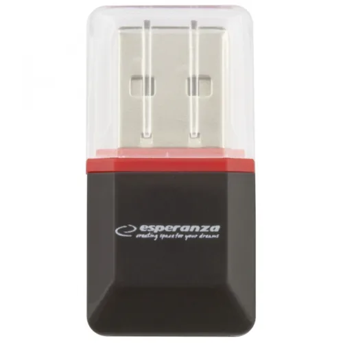 Esperanza EA134K card reader Black,Silver,Transparent USB 2.0