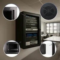 Extralink EX.7263 rack 12U Da parete Nero