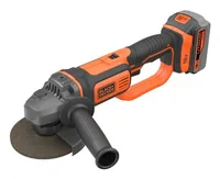 Akku-Winkelschleifer BCG720M1, 18Volt (schwarz/orange, Li-Ionen Akku 4Ah)