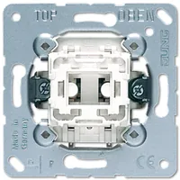 JUNG 531 U Pushbutton switch 1P Metallic, White