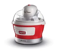 Ariete Glacemaschine Party Time ARI-643-RD 1.5 l, Rot/Weiss - Glacesorte: Frozen Yoghurt - Glace - Sorbet - Füllmenge: 1.5 l - Nachfüllöffnung: Ja - Detailfarbe: Rot - Weiss