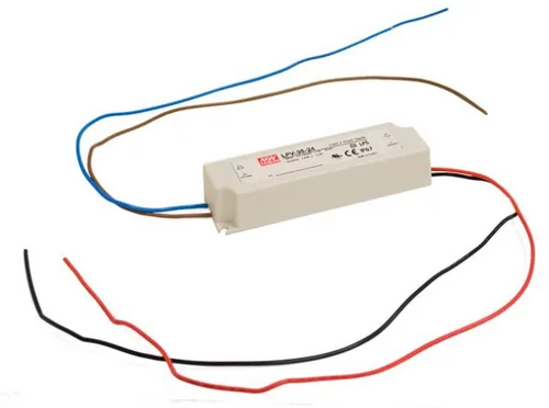 MeanWell LED-Treibernetzgerät  36 W, 24 V - Eingangsspannung: 100 - 240 V - Netzteil Nennleistung: 36 W - Ausgangsspannung: 24 V - Ausgangsspannung variabel: Nein - Netzteil Art: LED-Treibernetzgerät - Anschluss PRI: Pigtail
