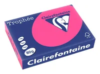 Clairefontaine Kopierpapier Trophée A4, 80 g/m², Neonrosa, 500 Blatt - Geeignet für Drucker: Universal - Grammatur: 80 g/m² - Papiertyp: Kopierpapier - Materialeigenschaften: Holzfrei - Verpackungseinheit: 500 Stück - Papierformat: A4