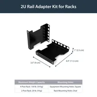 4IN RACK DEPTH ADAPTER - 2U .
