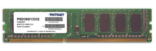 Patriot Memory 8GB PC3-10600 memory module 1 x 8 GB DDR3 240-pin DIMM