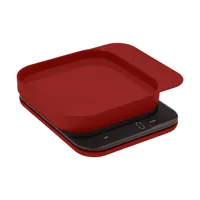 Rosti Küchenwaage Mensura Rot - Bedienungsart: Elektronisch - Messschritte: 1 g - Tara-Zuwiegefunktion: Ja - Detailfarbe: Rot - Gewicht Max.: 10 kg - Material: Kunststoff