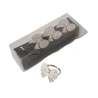Boltze Serviettenring Laetizia 4-teilig - Materialtyp: Metall - Material: Metall - Produkttyp: Deko - Detailfarbe: Silber