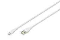 DIGITUS USB 2.0 Kabel Typ A-Lightning Silikon 0,5m MFI weiß