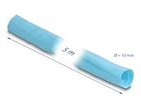 DeLOCK Woven Sleeve self-closing heat-resistant 5 m x 10 mm blue