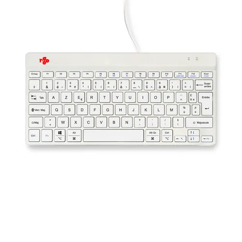 R-GO COMPACT BREAK ERGONOMIC KEYBOARD QWERTY (FR) WITH WHITE