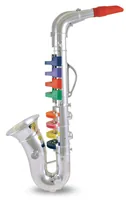 Bontempi Musikinstrument Saxophon mit 8 farbigen Tasten - Produkttyp: Saxophon - Altersempfehlung ab: 3 Jahren - Nachhaltigkeit: Nicht angegeben