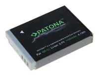 Patona Digitalkamera-Akku NB-5L - Akkutyp: Lithium-Ion (Li-Ion) - Spannung: 3.7 V - Akkukapazität: 1100 mAh - Kompatible Hersteller: Canon - Kapazität Wattstunden: 4.1 Wh