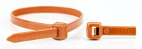 WKK 11032171 serre-câbles Attache de câble détachable Plastique Marron 100 pièce(s)