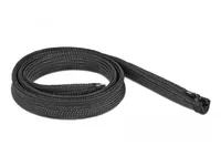 Delock Kabelschlauch 1 m x 20 mm, mit Reissverschluss Schwarz - Detailfarbe: Schwarz - Breite: 20 mm - Länge: 1 m - Produkttyp: Kabelschlauch - Ausstattung Kabelmanagement: Wiederverwendbar - Reissverschluss - Verpackungseinheit: 1 Stück
