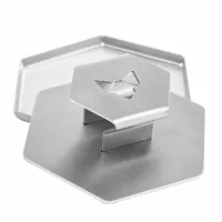 Fennek Grill Burgerpresse Smasher Eckig - Detailfarbe: Silber - Form: Eckig - Material: Edelstahl