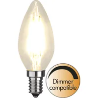 Star Trading LED Leuchtmittel E14 C35 Clear 470 lm, 2700K, 4.2W, 230 V - Energieeffizienzklasse: E - Lampensockel: E14 - Protokoll: Ohne - Smart Home: Nicht kompatibel - Farbtemperatur Kelvin: 2700 K - Gesamtleistung: 4.2 W