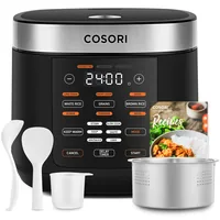 Cosori Multi-Cooker Chef Edition cuoci riso 5 L 970 W Nero, Argento